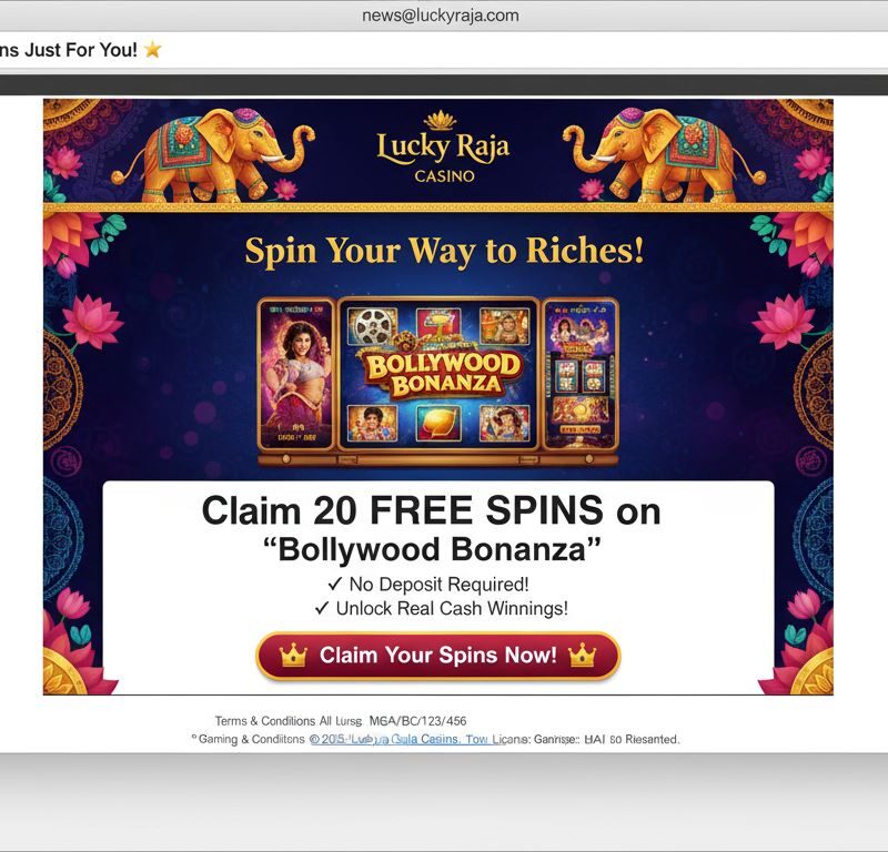 How to claim free spins from casino newsletters in India